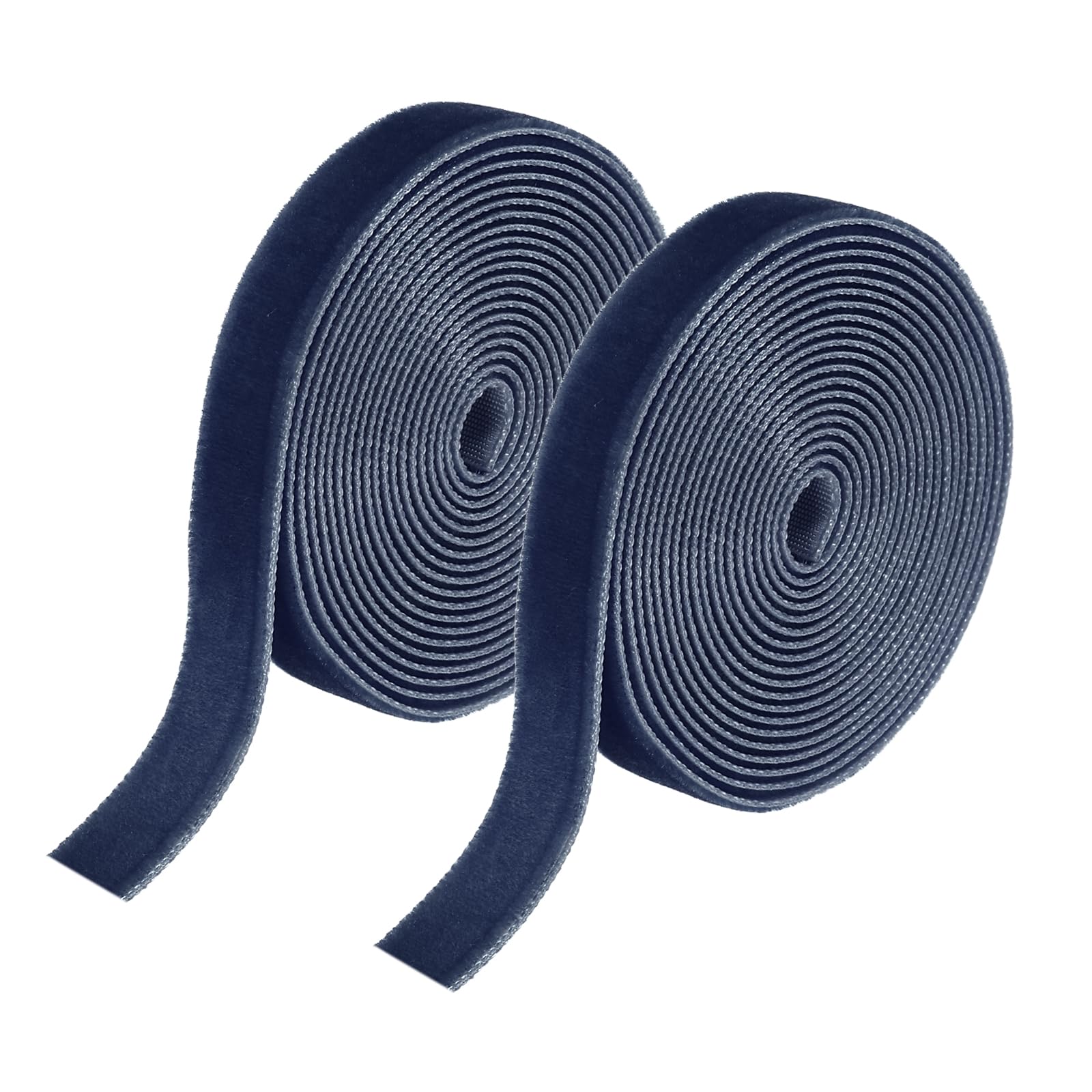 sourcing map Velvet Ribbon 1cm x 3.6m Single Face Spool Dark Blue