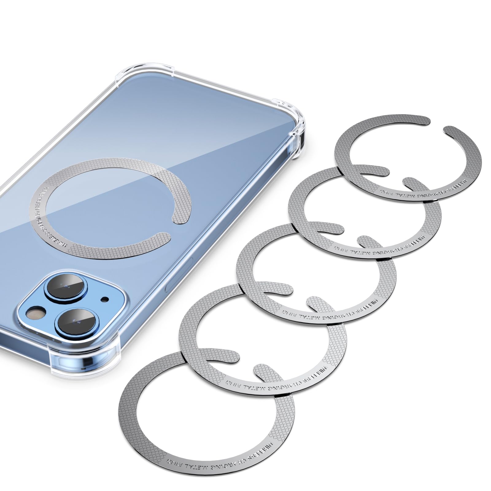 6x MagSafe Ring Aufkleber - Universal Magnet Ring Für IPhone & Android Handys