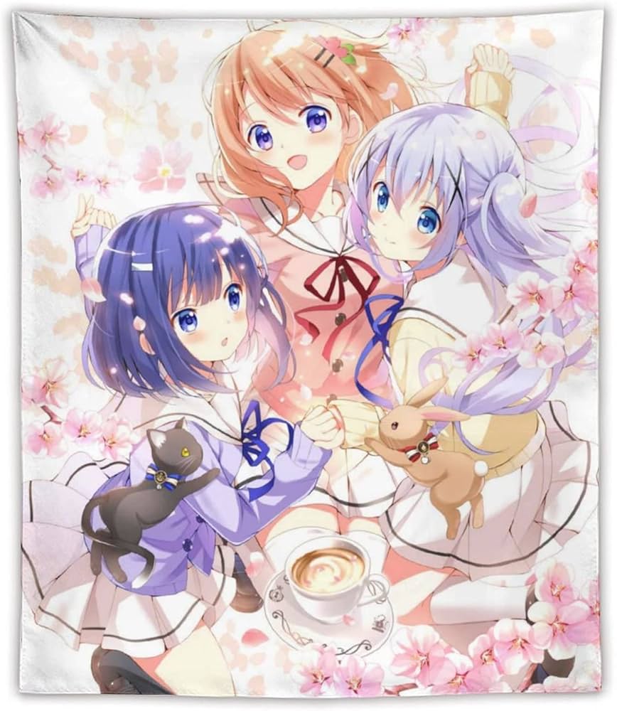 Amazon.co.jp: タペストリー ごちうさ ココア チノ フユ ポスター 絵画 Amazon.co.jp: タペストリー ごちうさ ココア チノ フユ ポスター 絵画