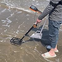 Vista 8 de Cuchara de arena para detección de metal,Accesorios de detector de metales resistentes con mango largo,Cucharas de arena de mano 2 en 1 de acero