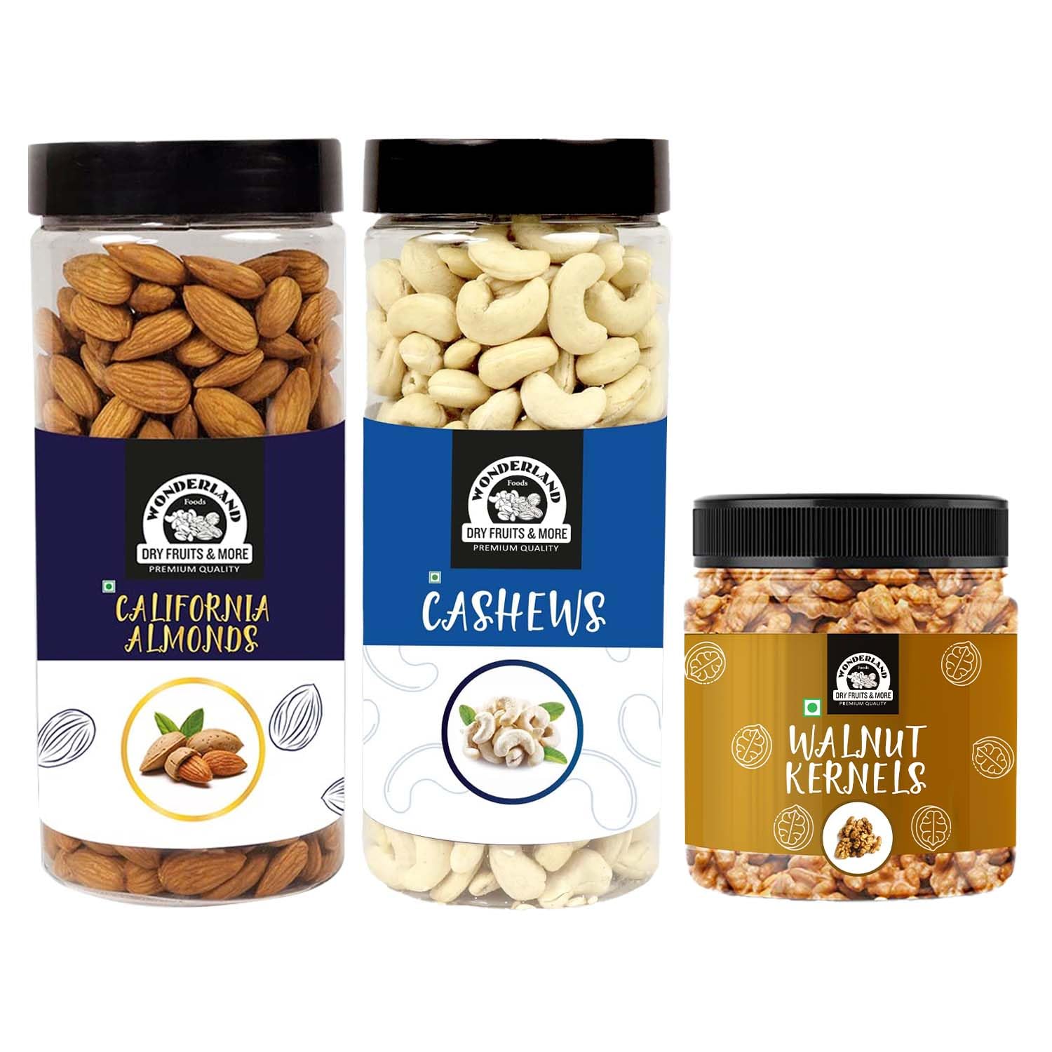 WONDERLAND FOODS (DEVICE) Premium Dry Fruits Combo Pack Of (500G Almonds + 500G Cashews +150G Walnut Kernels, 1.150 Kg) (B08RBS6X1Z) Amazon Price History, Amazon Price Tracker