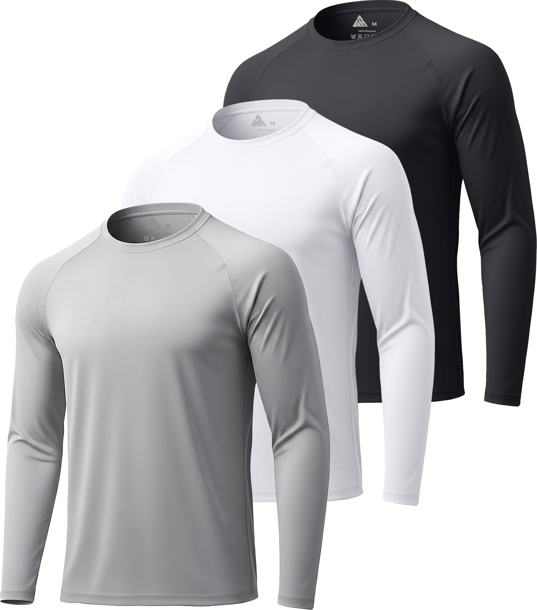 ZITY Long Sleeve Shirts for Men UPF 50+ Moisture Wicking Workout