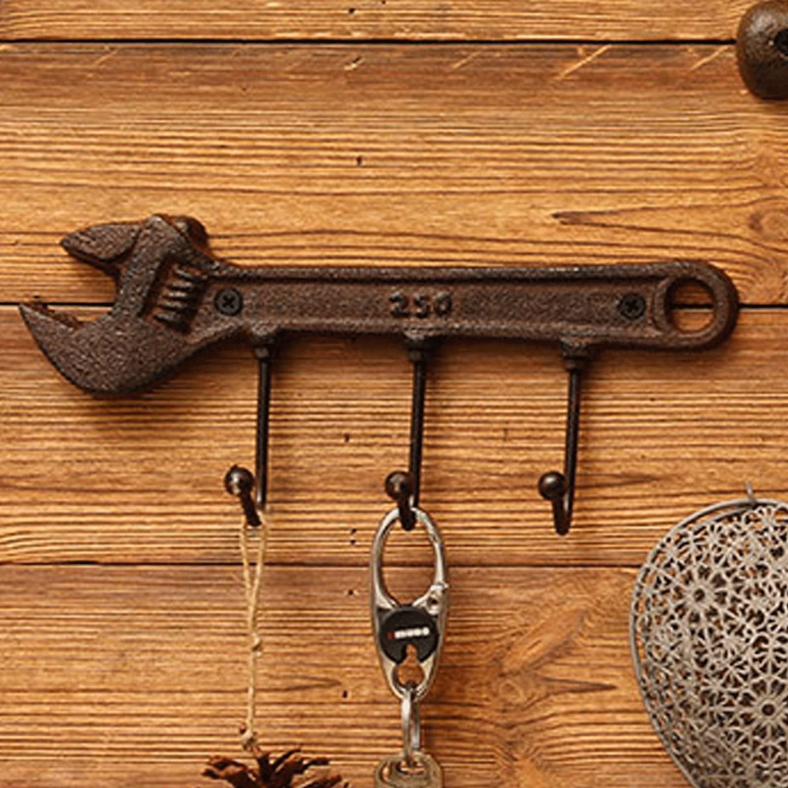 Ganci Appendiabiti Stile Industriale - Chiave Inglese Metallica Vintage Per Parete - Foto 6