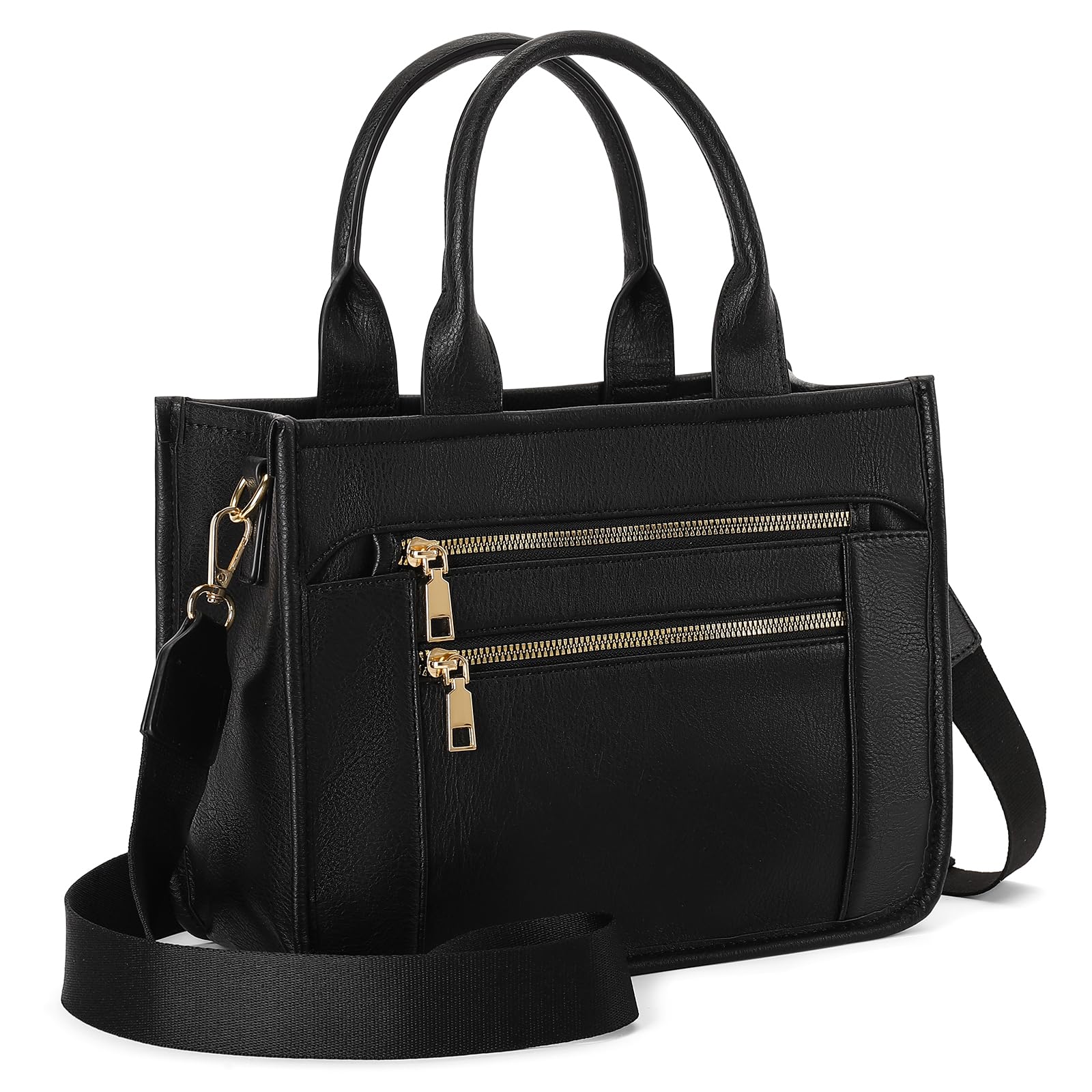 GAEKEAO Tote Bag for Women Work with Zipper Vegan Leather Ladies Travel Shoulder Bags Purses and Handbags Casual Weekender