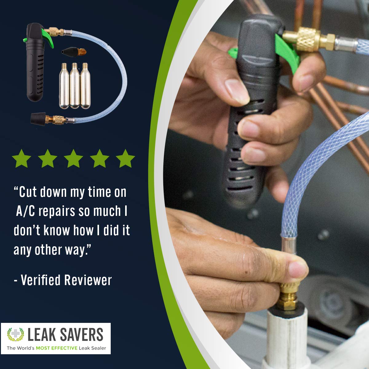 Buy Leak Saver Leak Shot HVAC Leak Sealant Injector and Condensate