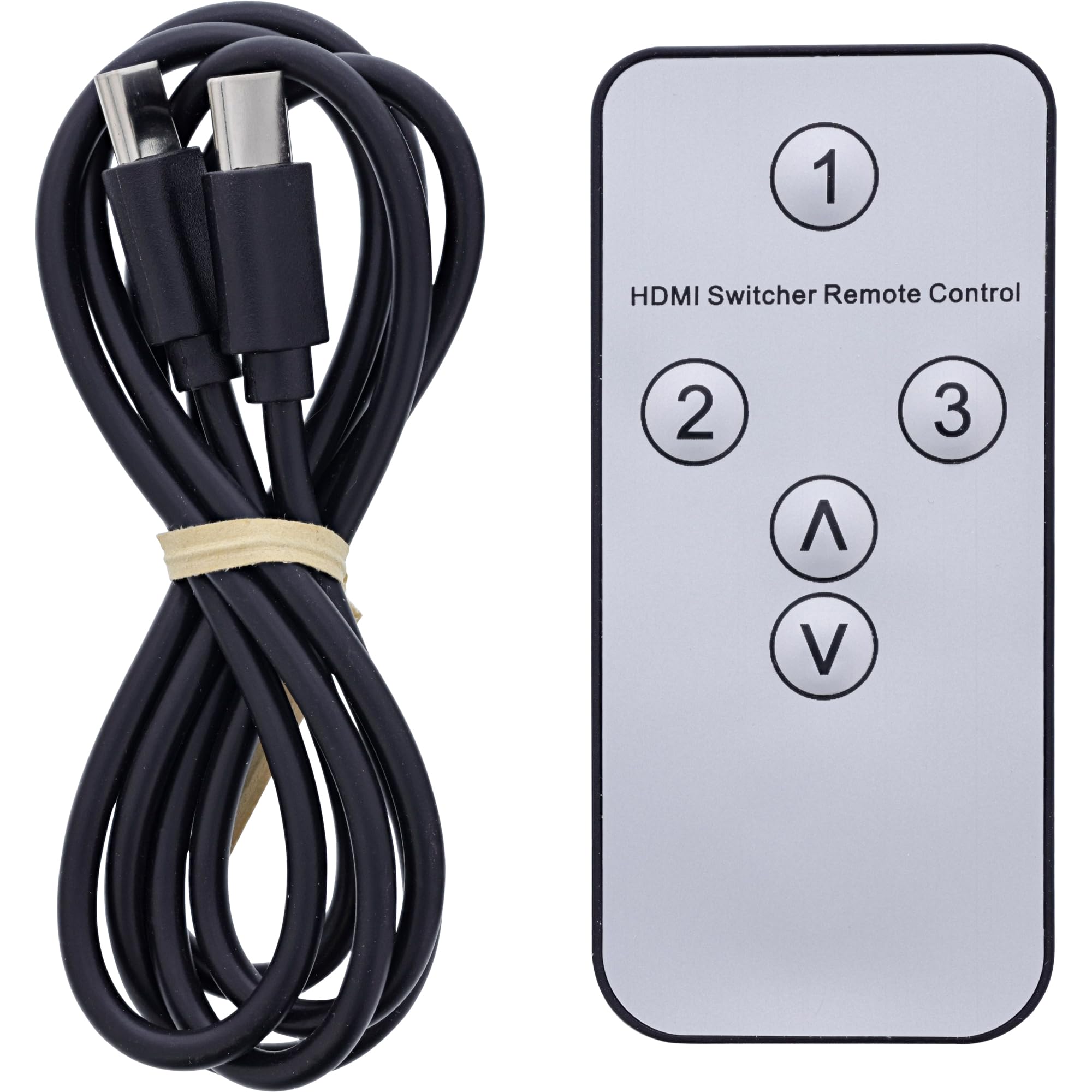 Inline Przełącznik HDMI 2.1, 3-drożny, do 8K 60Hz i 4K 144Hz, przełącznik 3 w 1 ze sterowaniem na podczerwień i obsługą HDCP 2.3, 65020