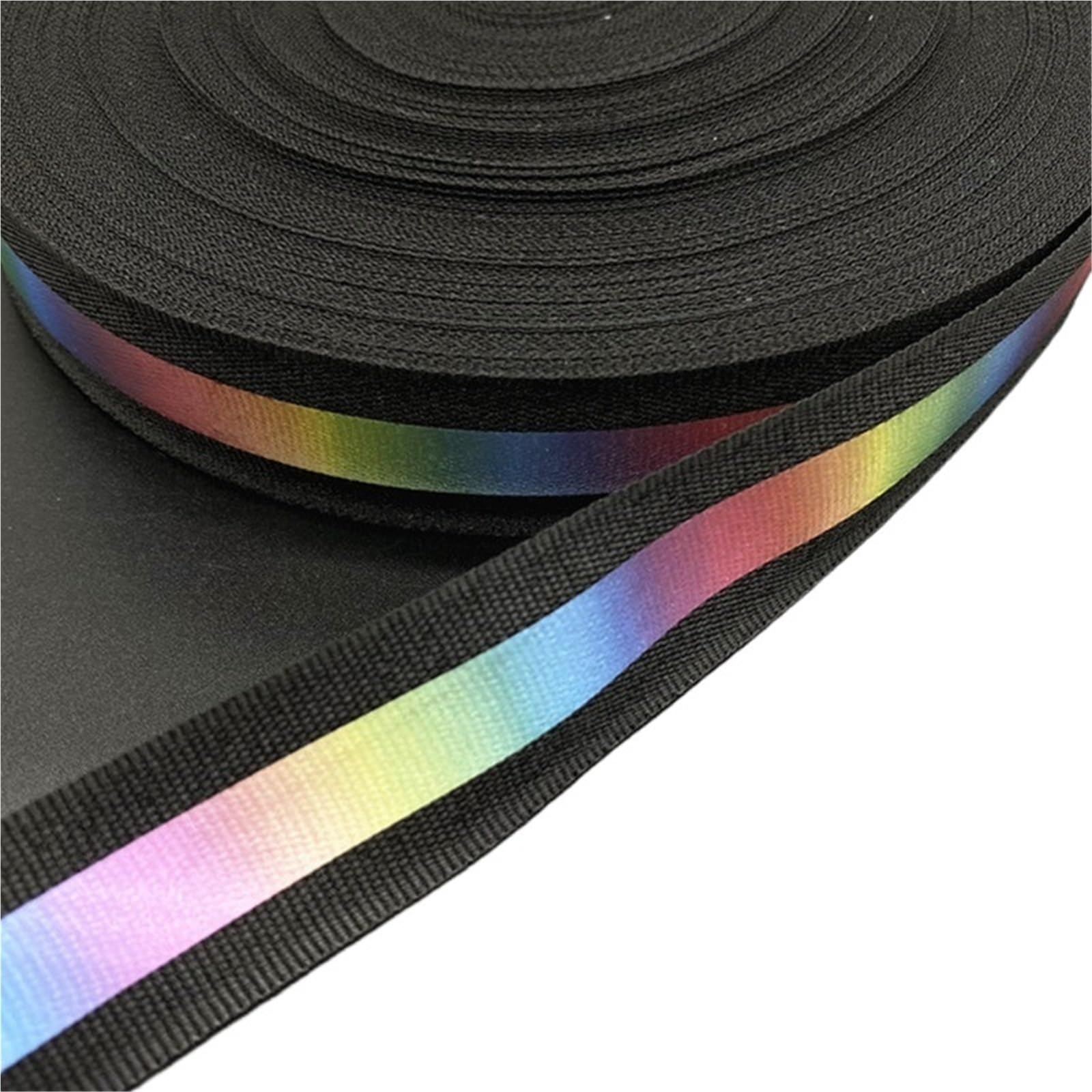 MRVAKDYDI Elastic Reflective Tape for Clothing, Reflective Sewing Ribbon Grosgrain For Clothing Multicolor 25mm x 5 yards(Color-04)