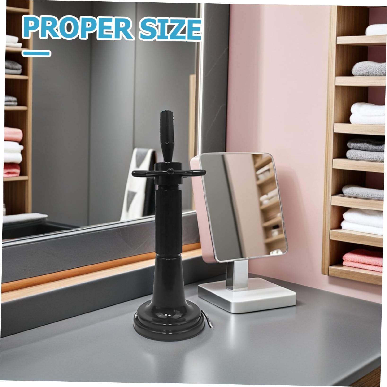 PRETYZOOM Cosmetology Mannequin Head Stand mit Stabilem Saugnapf Langlebiger Frisierkopf halter für Perücken Leicht Tragbar und Platzsparend für Schminkköpfe und Friseurbedarf