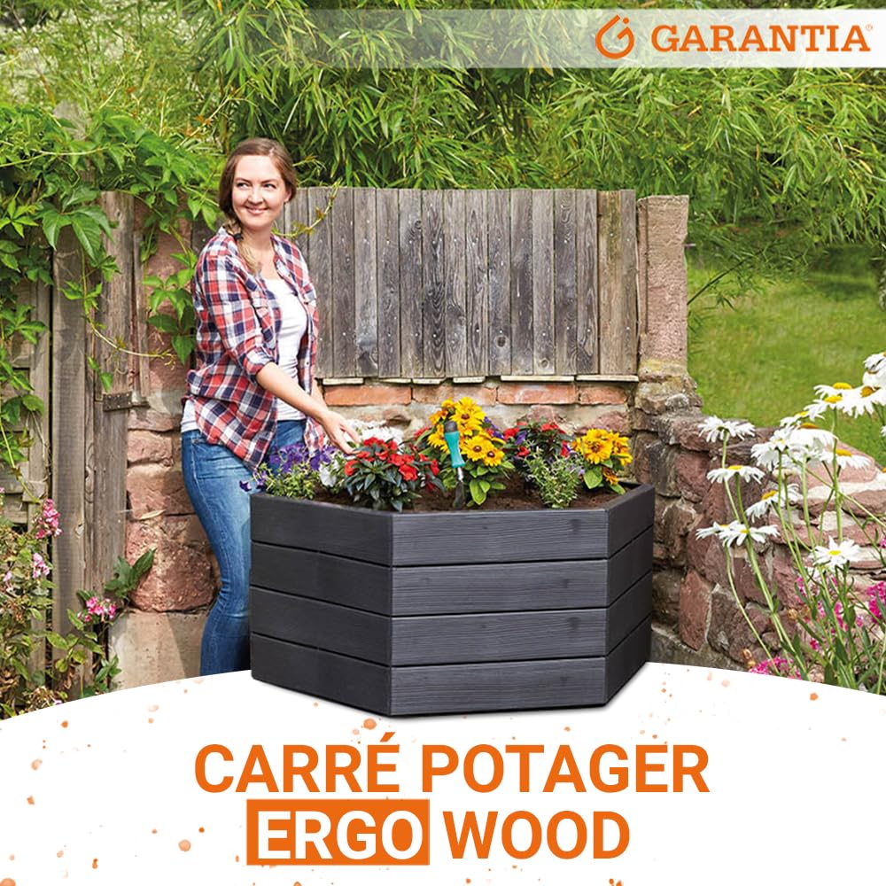 GARANTIA Ergo XL Wood Carré Potager Set de 6