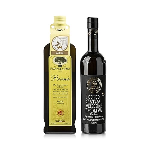 Frantoi Cutrera Primo - Aceite de oliva italiano extra virgen extraído en frío y aceite de oliva extra virgen italiano de liguria, primer cultivador