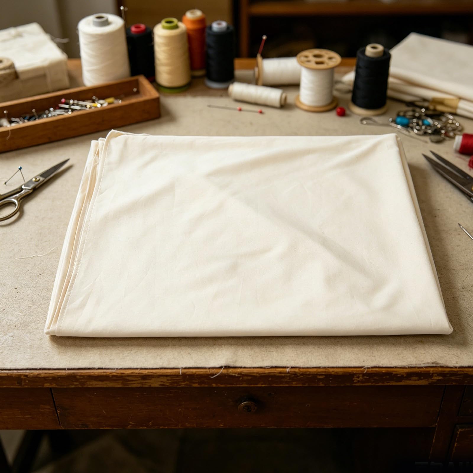 Drap Plat Extra Large 245x270cm en Coton Long-Staple Blanc
