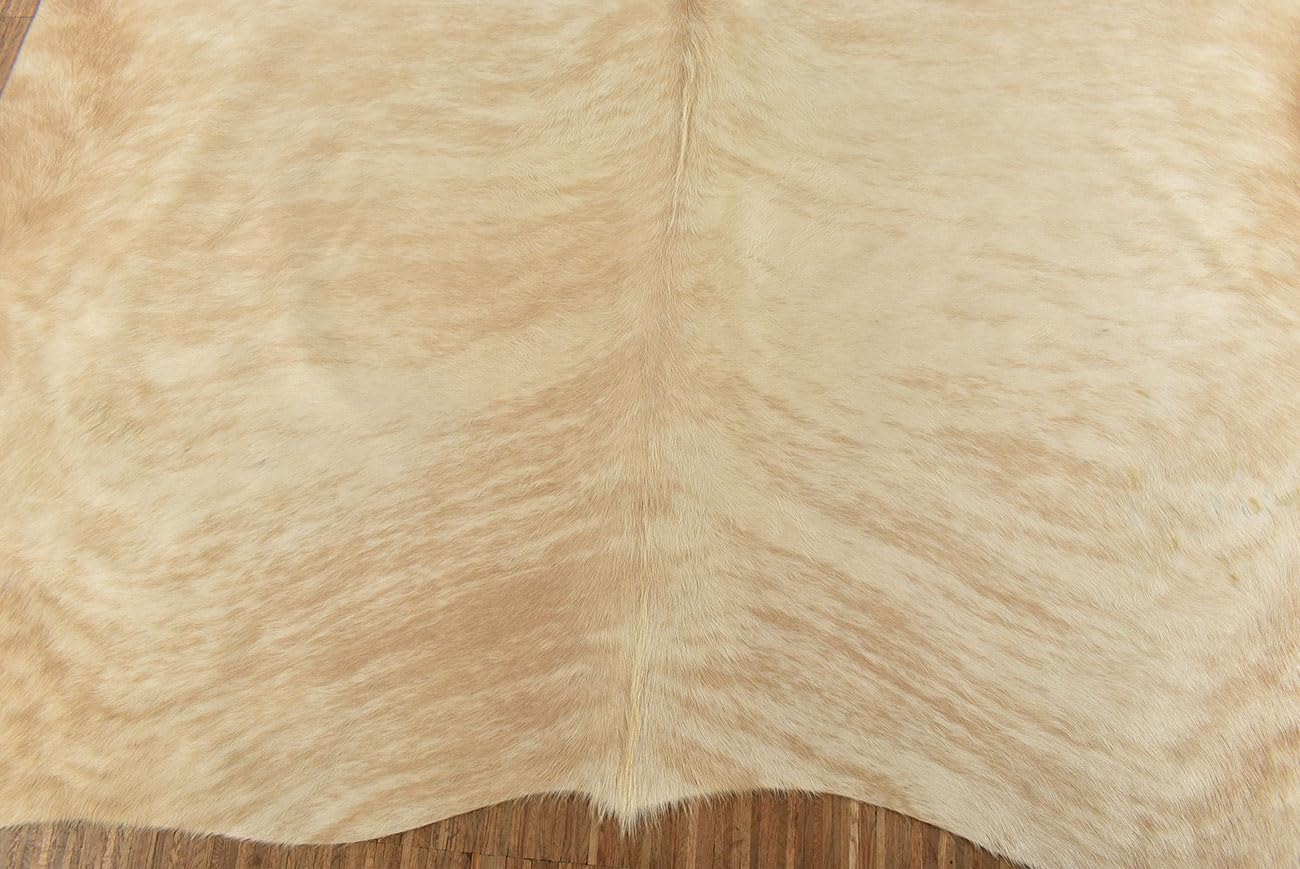 generisch KUHFELL STIERFELL RINDERFELL BEIGE Natur CA. 200 x 190 cm Fell Teppich VON KUHFELLE ONLINE