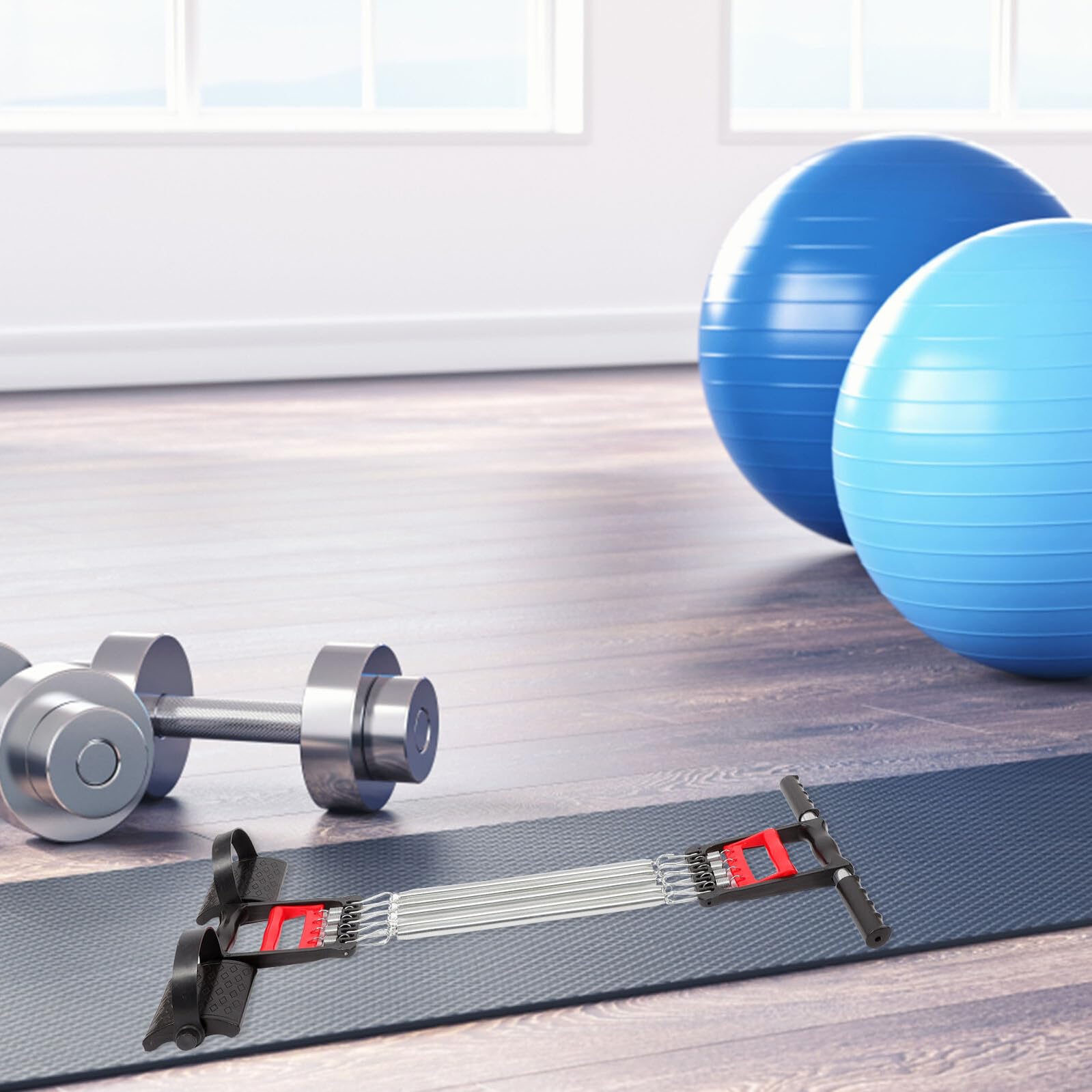 Tragbarer Brust-Expander mit rutschfestem Griff – Federstahl-Widerstandstrainingsgerät für Männer – ideal für Arm- und Brusttraining, Fitness-Zubehör