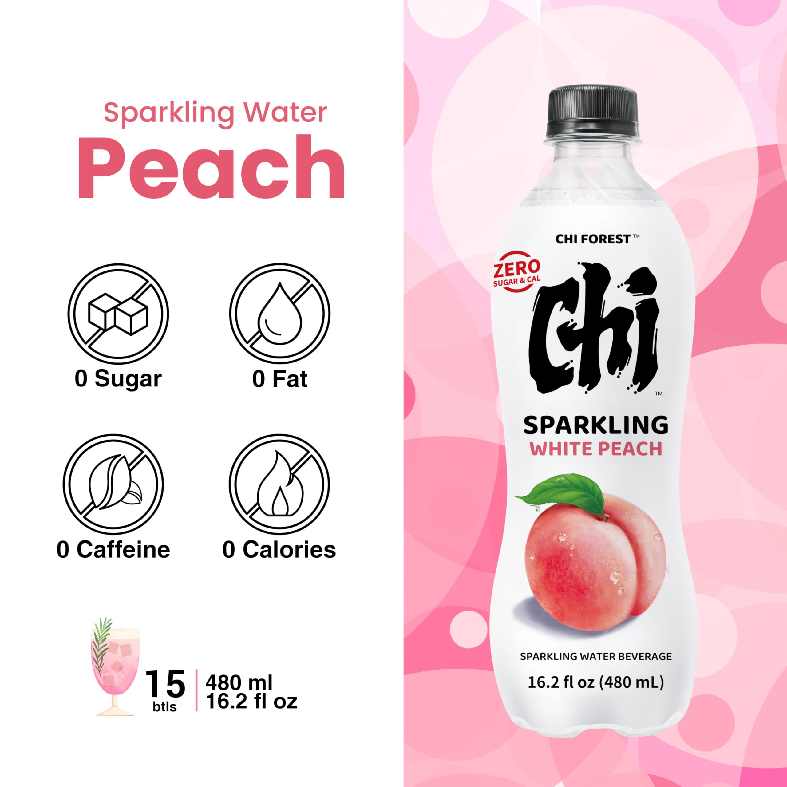 Amazon.com: CHI FOREST Flavored Sparkling Water Beverage, White