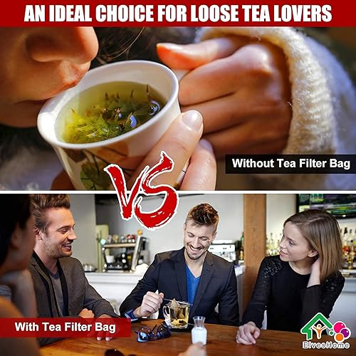 Miniatura 7 de Paquete de 50 bolsas de filtro de té, bolsas de filtro de té para té suelto, bolsa de té de algodón con cordón reutilizable, bolsa de filtro de té