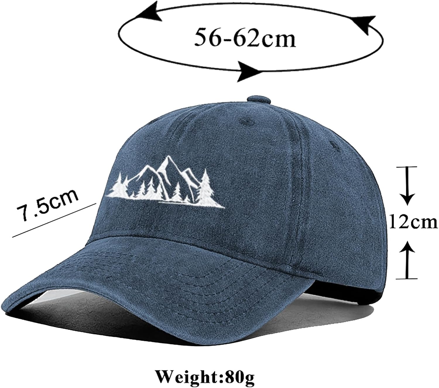 Tomalillin Mountain Trees Hat for Men Women - Image 4