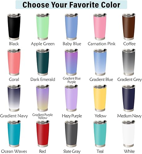 Miniatura 4 de Vaso de café personalizado con texto de imagen, vaso de café aislado de acero inoxidable personalizado de 20 onzas, regalos personalizados para el