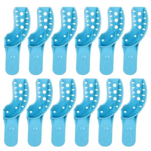 Vista 11 de Surgimac Bandejas de impresión dental – Bandeja de impresión de plástico perforado – Bandeja de impresión dental premium n.º 1, superior grande