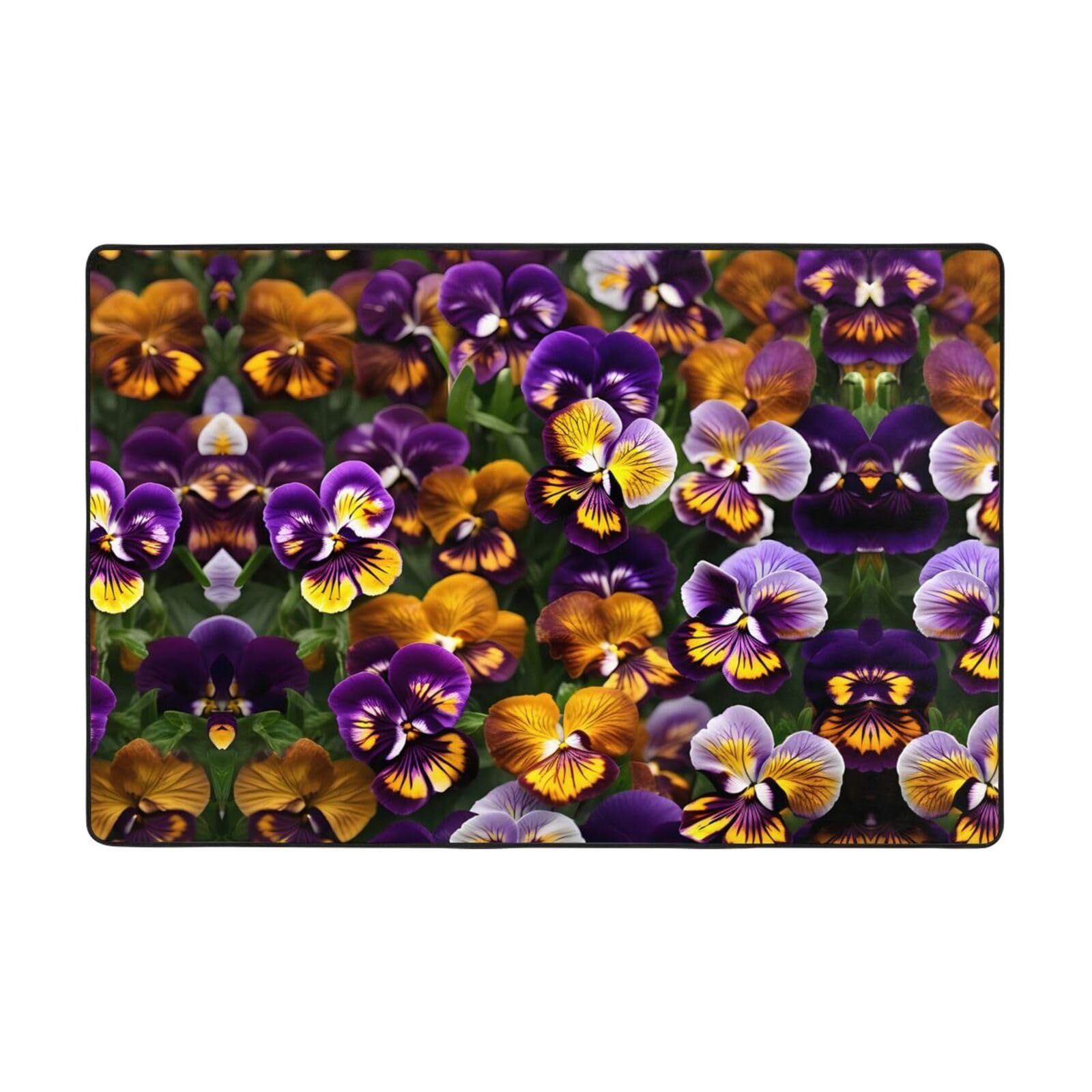 Tapis de salon lavable et anti-fatigue Pansy Perfection ultra doux