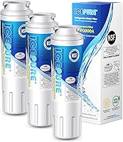 ICEPURE UKF8001 Refrigerator Water Filter Pack of 3 - Compatible Whirlpool EveryDrop Filter 4, Maytag UKF8001, NSF/ANSI 42 Certified