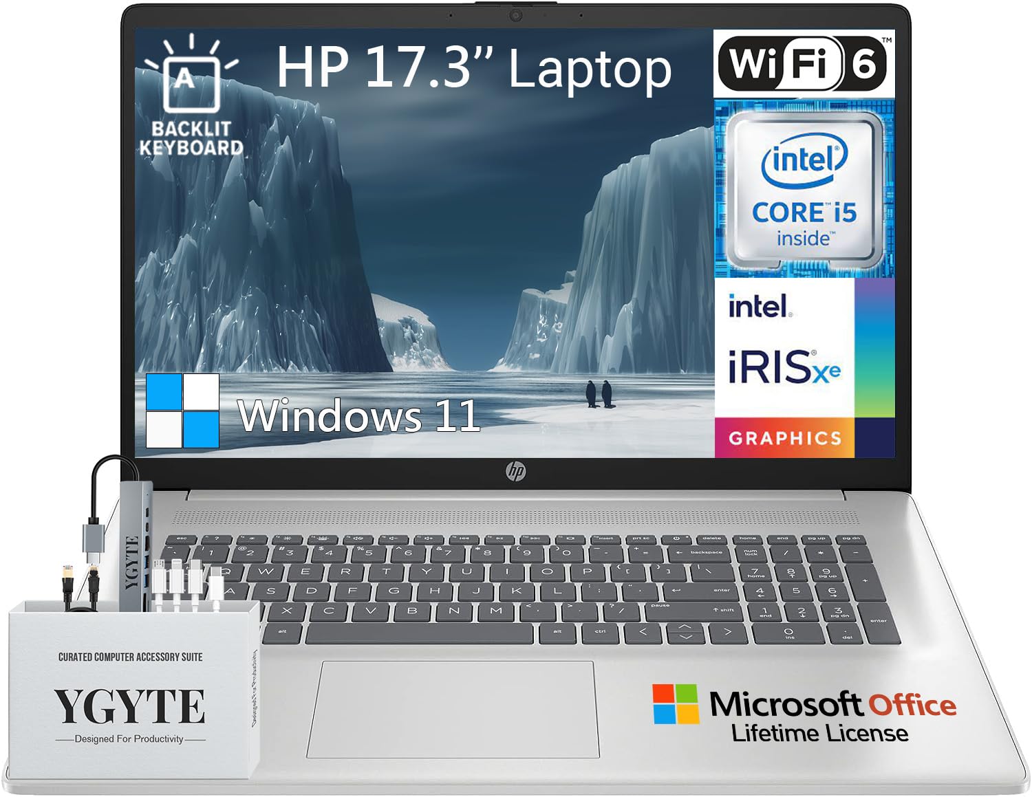 win11 Office i5-2.6GHz SSD256 ●12 Amazon.com: HP 17 Inch Laptop Computer, 17.3 Laptop PC FHD