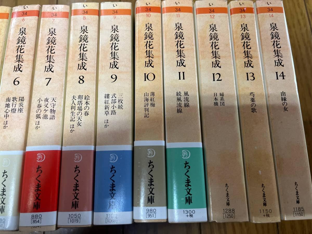 泉鏡花集成 　14冊揃い Amazon.co.jp: 泉鏡花集成 全14冊揃い 全巻セット ちくま文庫
