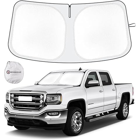 Car Windshield Sun Shade Compatible with 2025 2024 2023 2022 2021 2020 2019 GMC Sie...