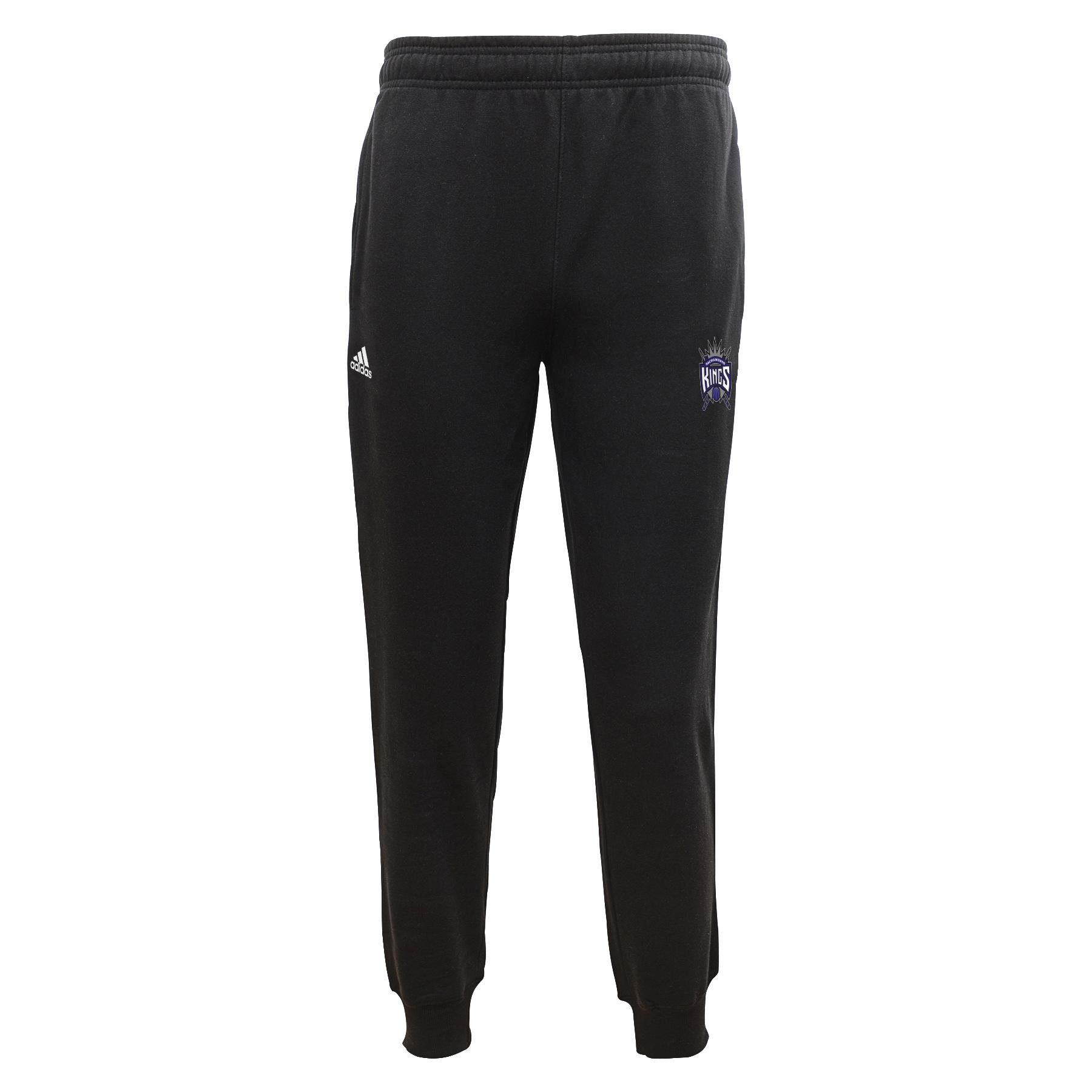 NBA Sacramento Kings Youth Boys 8-20 Fleece Pant "Slim Fit"- Blk/Navy, Black, X-Large (18)
