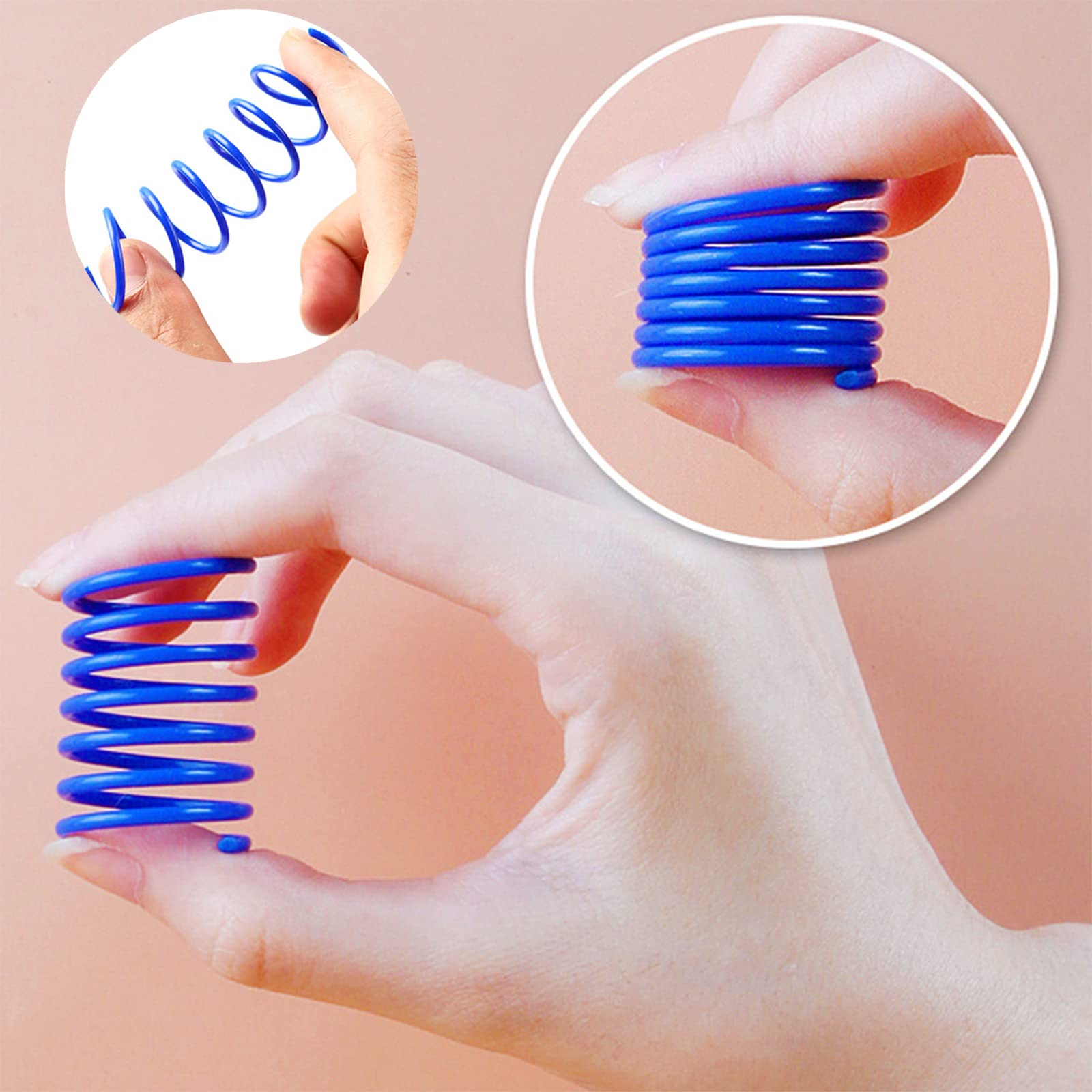100 Pcs Cat Springs Toys, Cat Spiral Springs Colorful Interactive Cat Toys for Indoor Cats, Lightweight Durable Plastic Cat Spring Coil for Chewing, Swatting, Biting, Hunting Kitten Toys 2