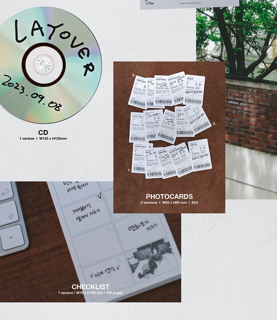 Album BTS V [LAYOVER] (WER.1: ZIELONY + WER.2: NIEBIESKI + WER.3: FIOLETOWY - 3 wersje + karta podarunkowa) K-POP SEALED