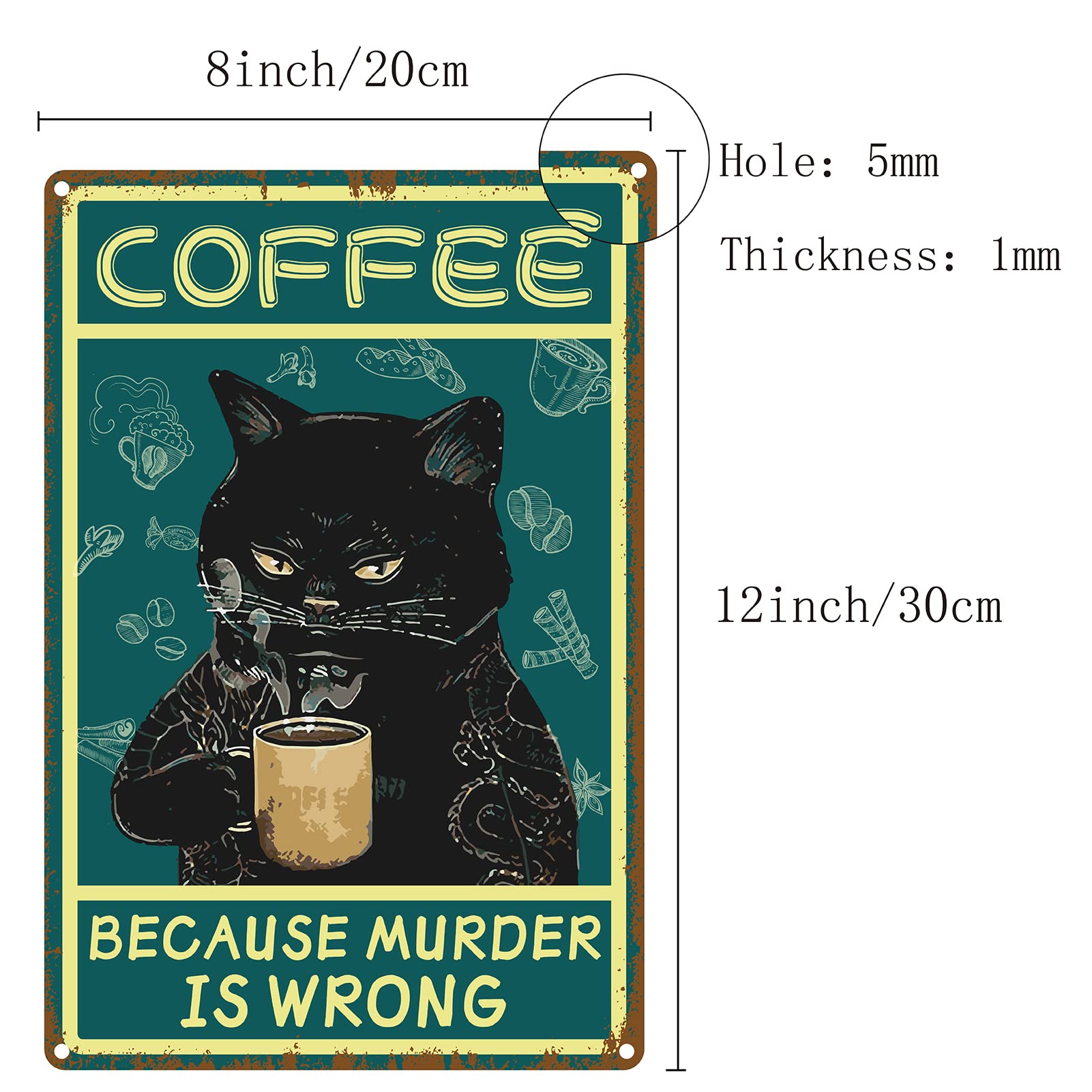 Targa in latta con scritta House Vintage That's What I Do I Bake And I Know Things, 30 x 20 cm, decorazione da parete in metallo, regalo artistico per uomo, bar, caffetteria