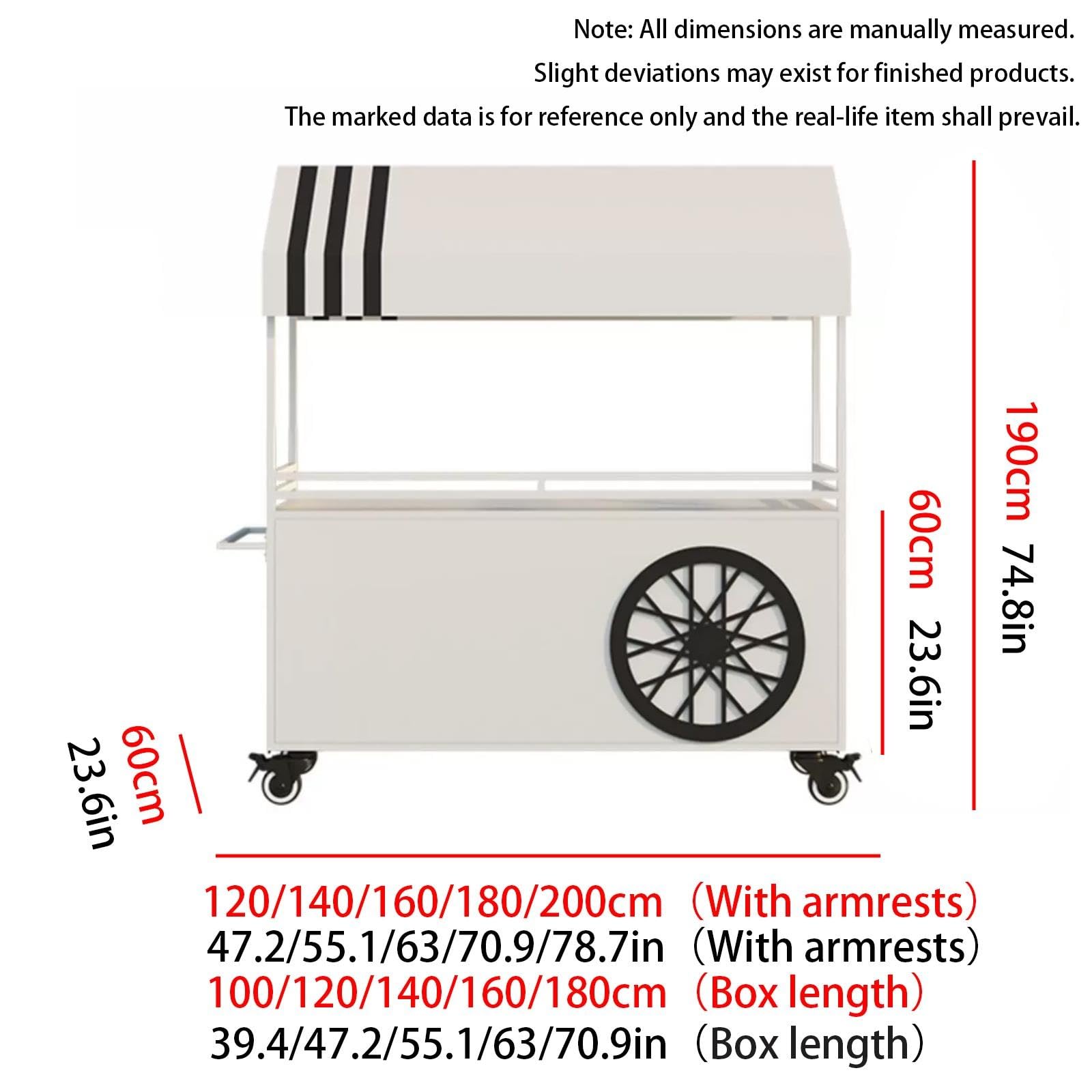 Puesto de Mercado de Metal, Carrito portátil para Venta Exterior