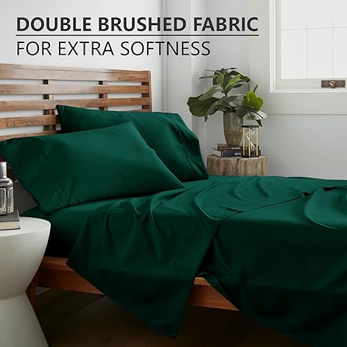 Miniatura 2 de American Home Collection Juego de sábanas de 3 piezas, bolsillo profundo de 16 pulgadas, microfibra ultrasuave, transpirable, de fácil cuidado, sin