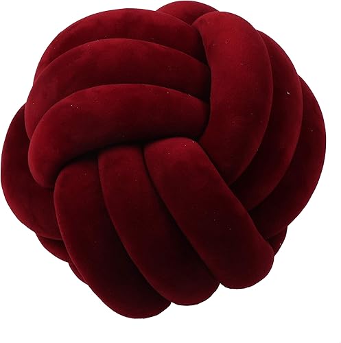 Miniatura 9 de Cyprinus Carpio Almohada de nudo de bola para el hogar (gris oscuro, 10.6 pulgadas), 1 unidad (paquete de 1)