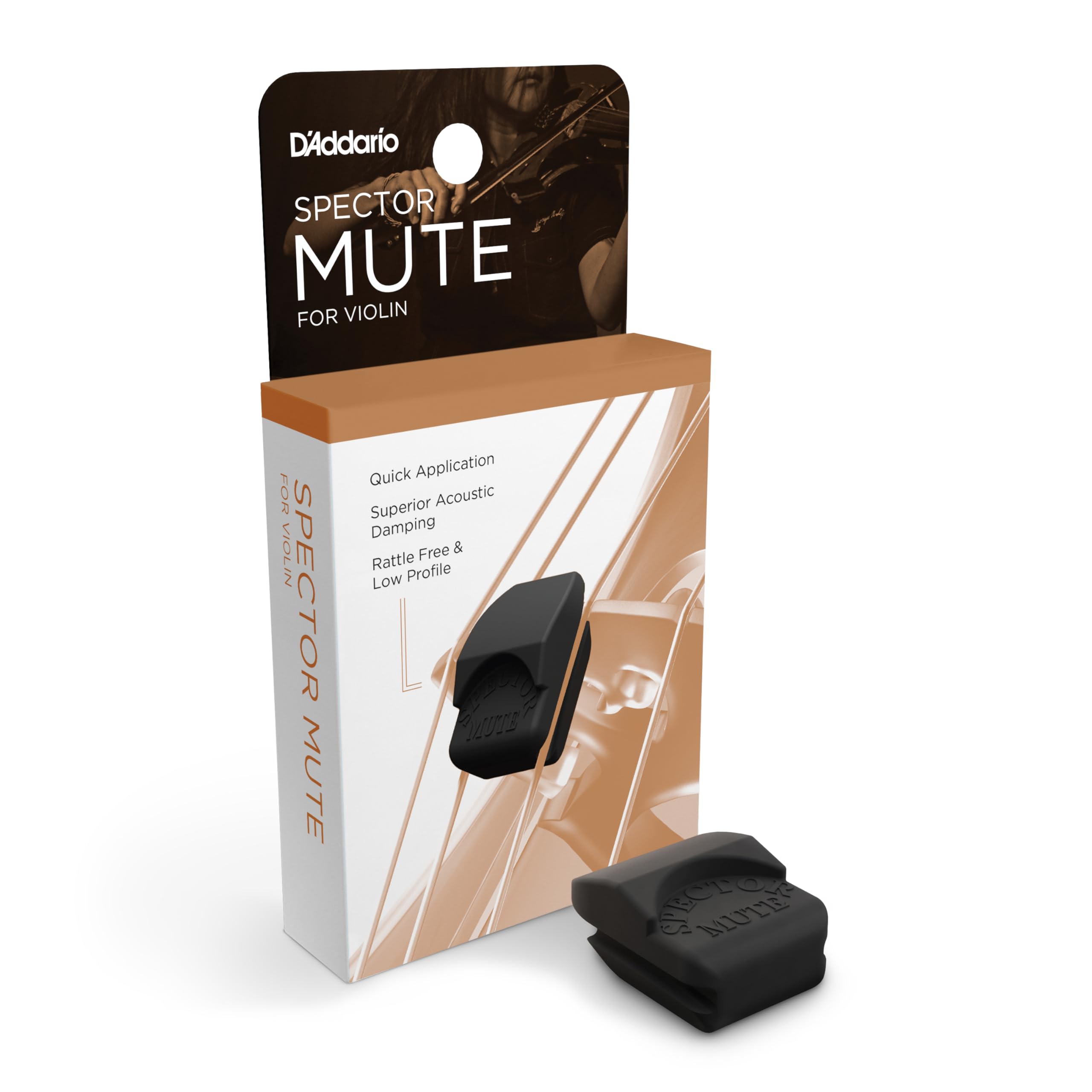 Super Sensitive Strings 9493 Violin Spector Mute - Black