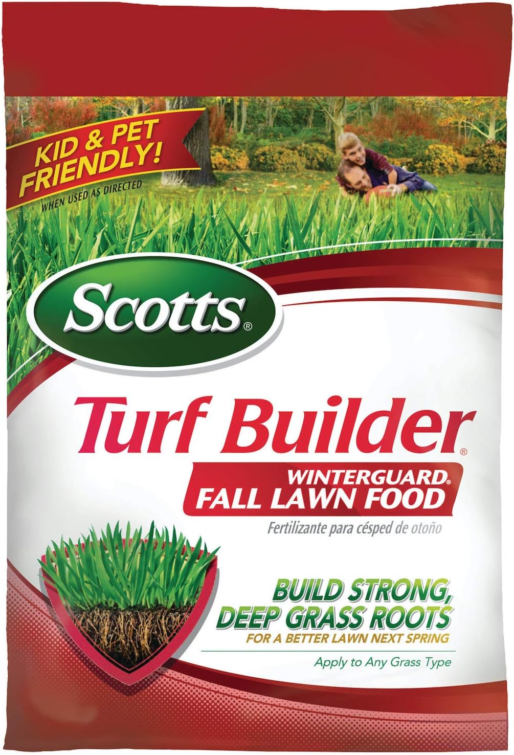 Scotts Turf Builder Winterguard Fall Lawn Food; Covers up to 15,000 Sq. Ft., Fertilizer, 43 lbs., Not Available in FL : Pond Plant Fertilizers : Patio, Lawn & Garden