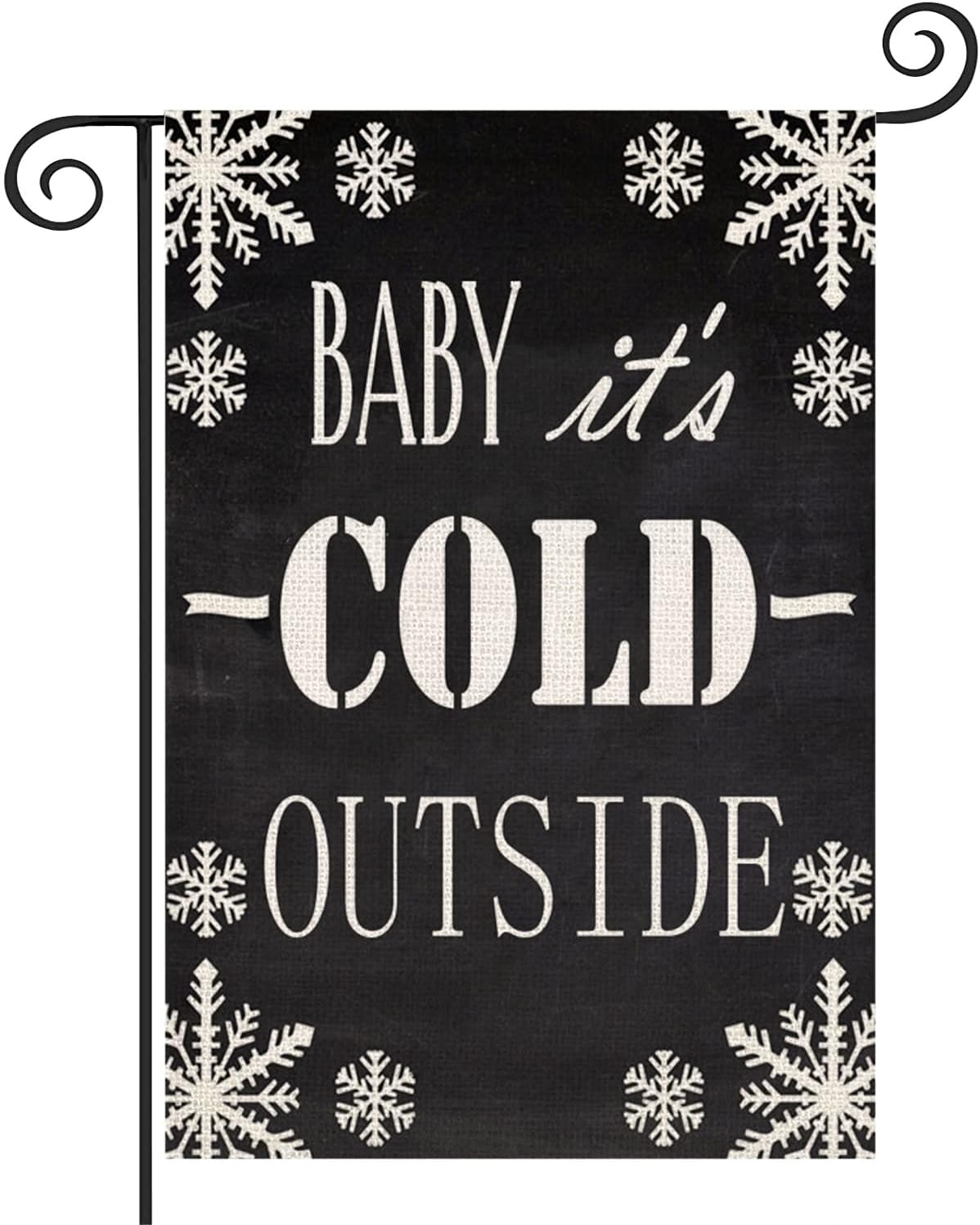 Yameeta Baby it’s Cold Outside Winter Garden Flag Vertical