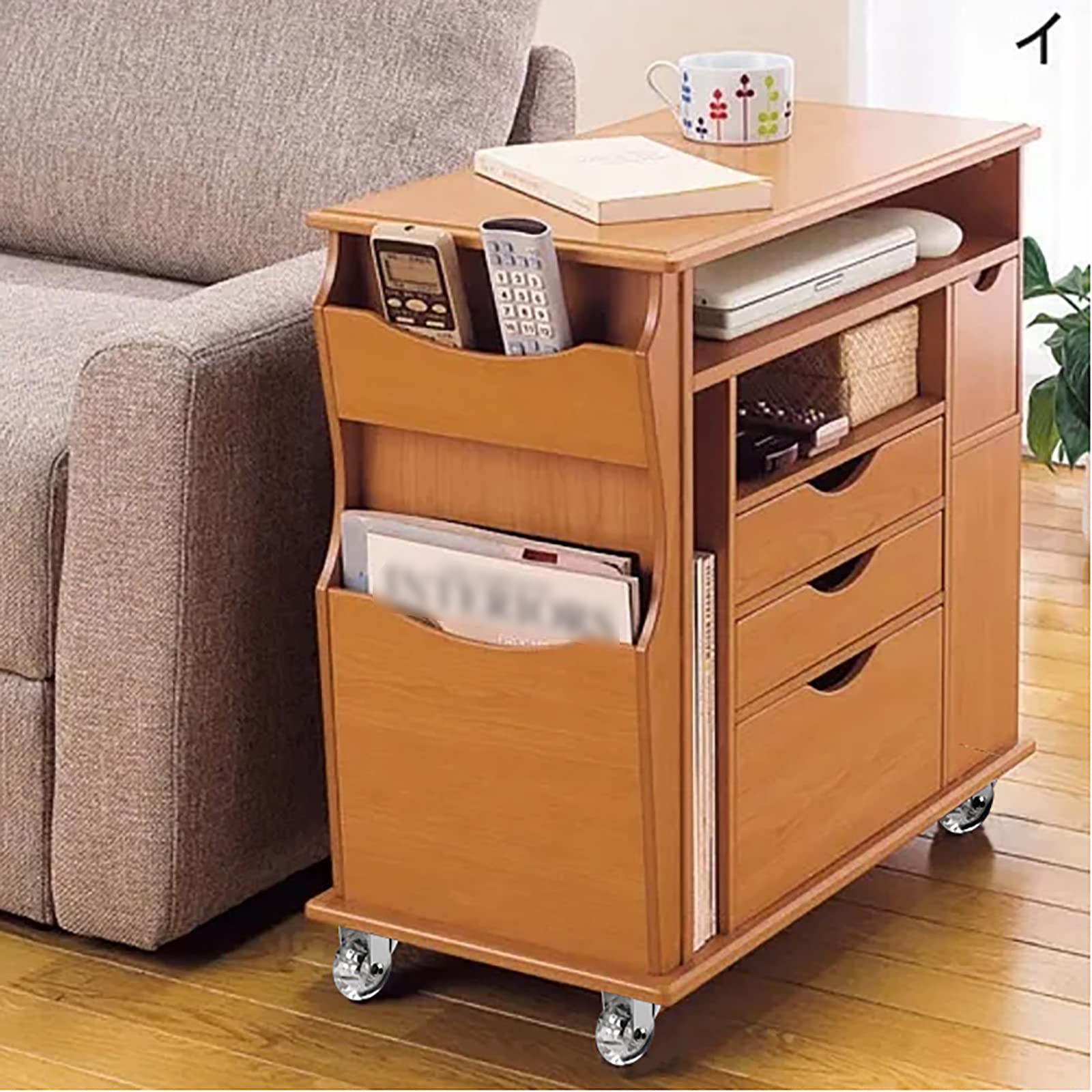 4 Ruedas giratorias con vástago, hasta 100 kg, Resistentes y pequeñas para Muebles, diámetro de Rueda: 50 mm, silenciosas, de Goma Transparente (2 con Freno + 2 giratorias M8 x 25