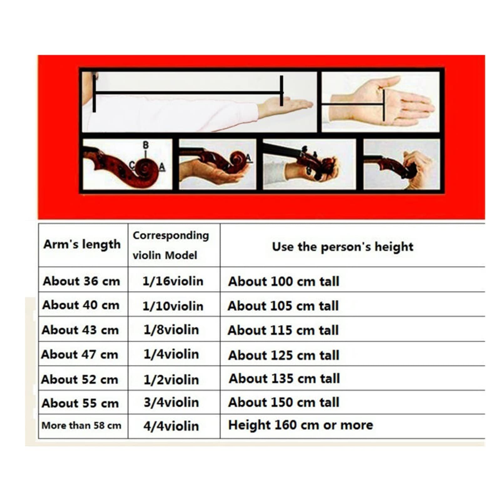 Geige Violine Für Kinder Violin Studentin 1/8 1/4 1/2 3/4 4/4 Violine Violine Senden Violinfall/Bogen Violine (Color : 1-8)
