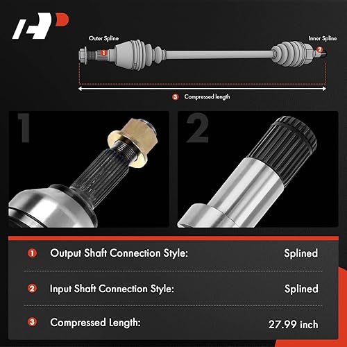 Miniatura 2 de A-Premium Conjunto de eje de eje CV compatible con Ford F-150 SVT Raptor 2010 2011 2012 2013 2014, lado delantero izquierdo del conductor, repuesto