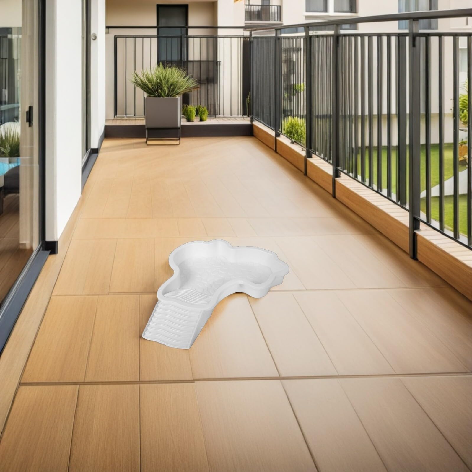 Abaodam 2 Pezzi Vasca per Tartarughe con Piattaforma per Crogiolarsi e Rampa Integrata Piscina Acquatica Multifunzione con Area Alimentazione Vasca Bagno Rettile Versatile per Tartarughe