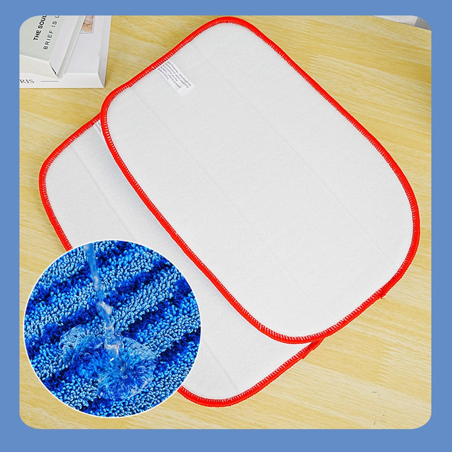 4 Pack A1375-100/101 Microfiber Mop Pads Refills Compatible with McCulloch McCulloch MC1375, MC1385 Steam Cleaners