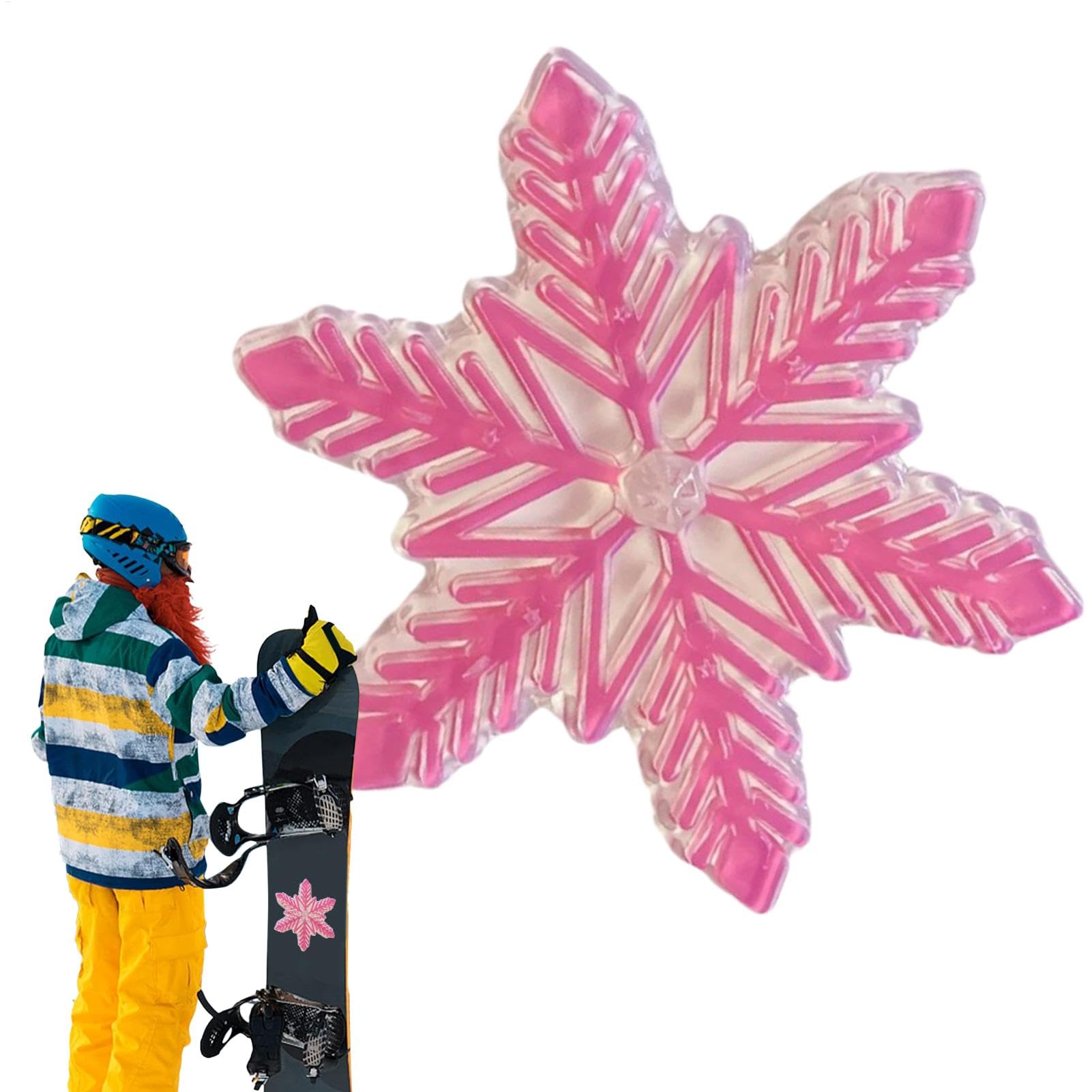 Snowboard Stomp Pads | Fiocco di neve Forma Stomp Mat - Antiscivolo Design rialzato Snowboard Stomp Pads per un controllo ottimale grip board sci invernale