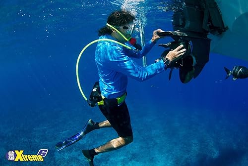 Miniatura 7 de Spare Air Xtreme 6 mini tanque de buceo para hasta 20 minutos bajo el agua. Kit incluye arnés de cintura, SPG, reguladores, collar regulador,