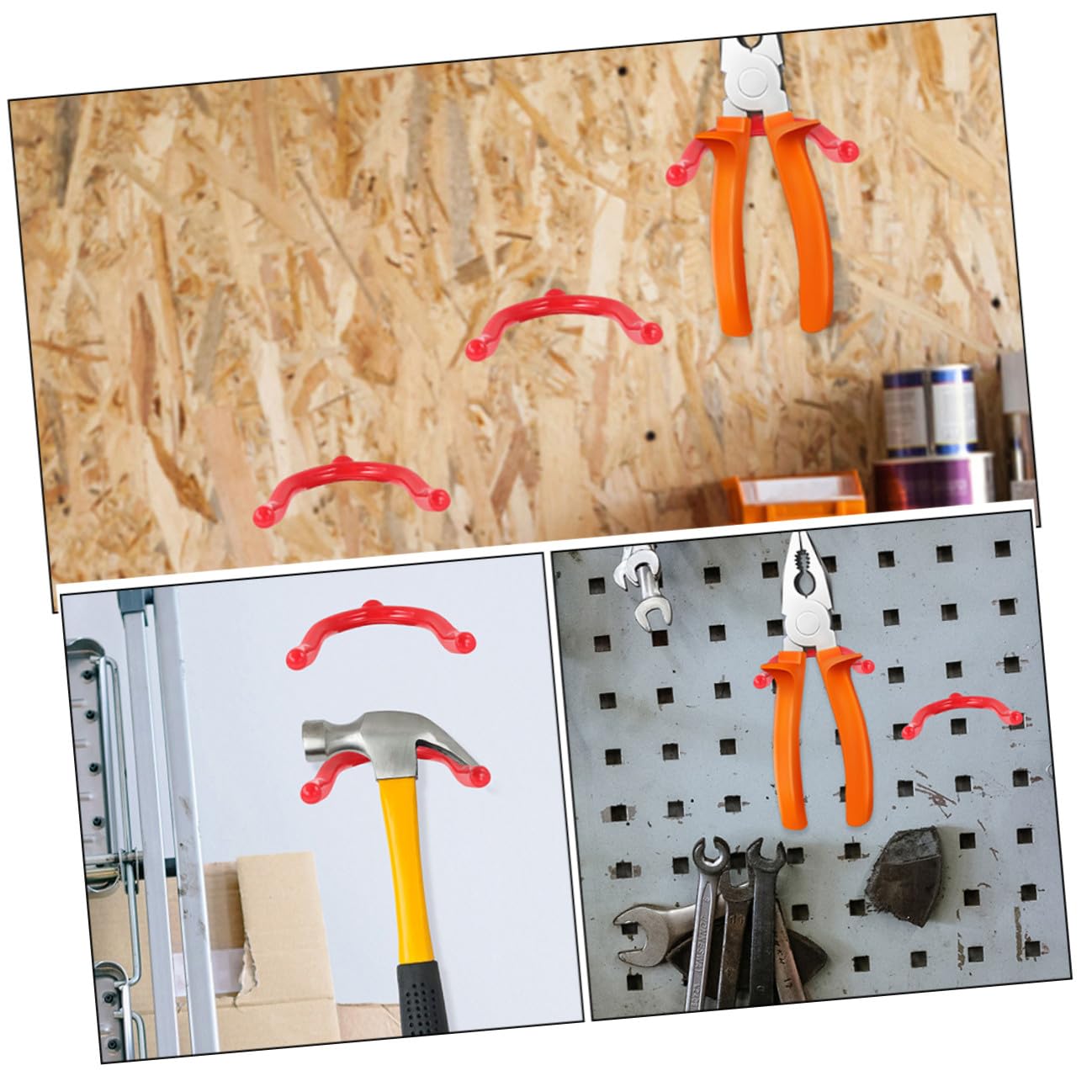 Baluue 12 Stück Y-förmige Garagenwandhaken Aus Stahl Und Vinyl Multifunktionale Werkzeughalter Für Werkzeuge Gartengeräte Und Mopp Universelle Aufbewahrungslösung Für Garage Und Keller