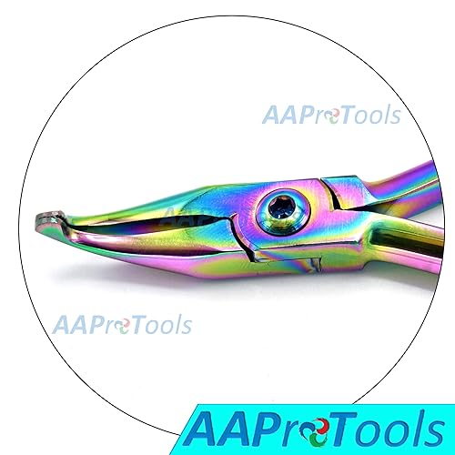 Miniatura 4 de AAProTools - Alicates curvados multititanio con arco iris para doblar alambres