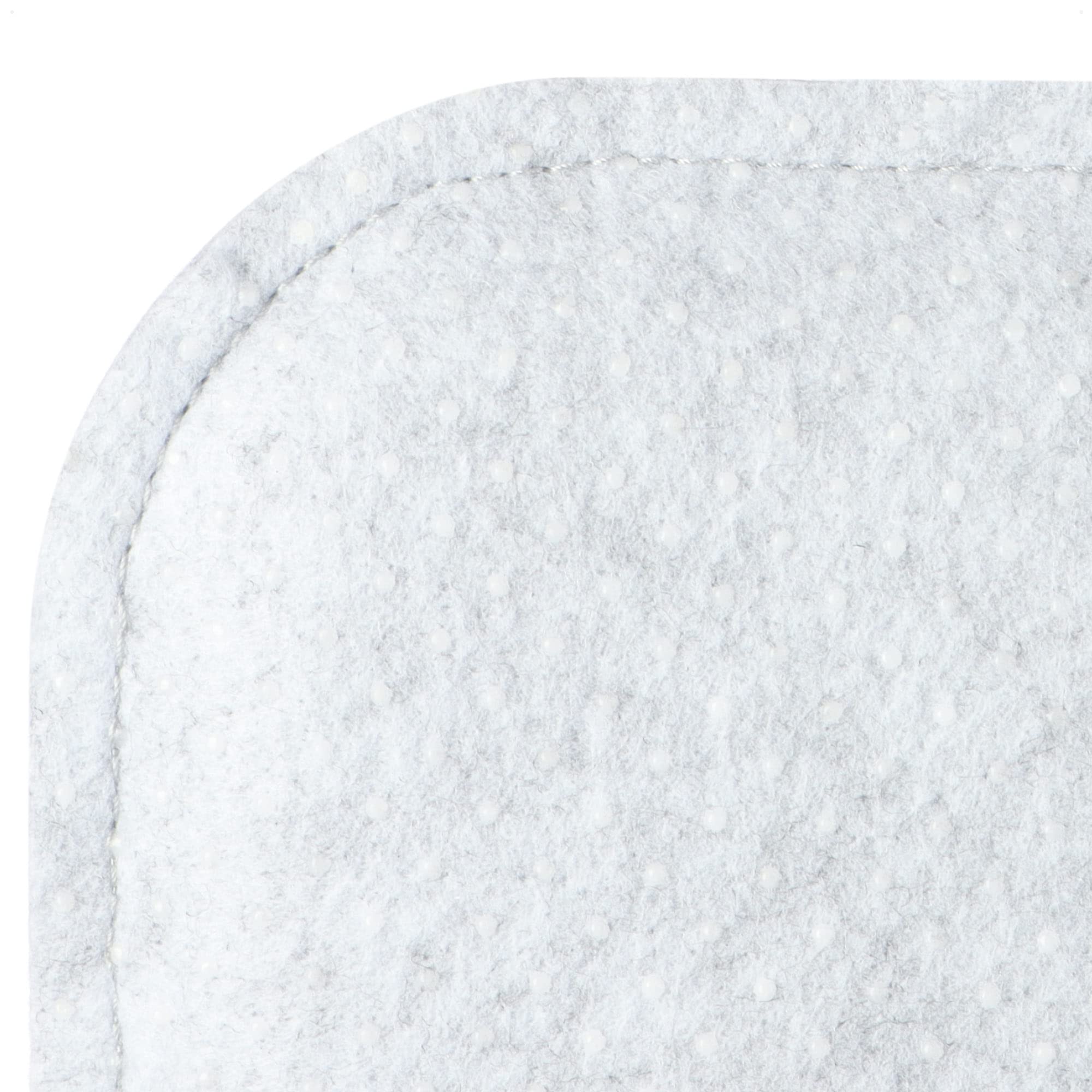 com-four® 16x Sitzkissen aus Filz 40 x 40 - gepolstertes Stuhlkissen - eckige Sitzpolsterauflage für Esszimmer, Garten, Balkon - rutschfeste Unterseite mit Anti-Slip