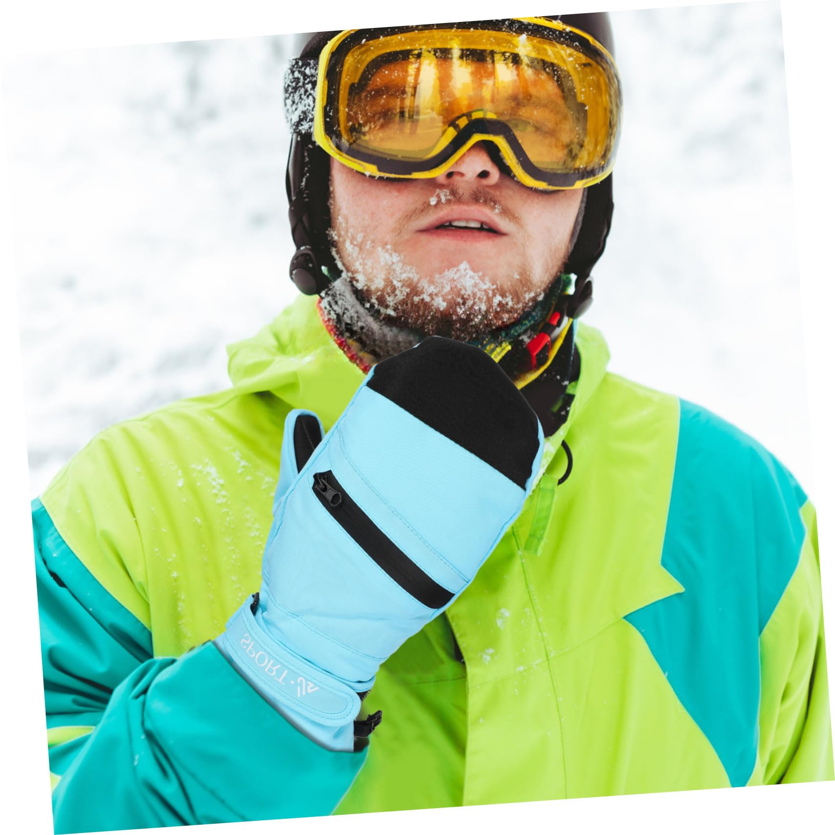WOONEKY Guantes Térmicos Impermeables para Invierno Táctiles y Cortavientos Cálidos y Cómodos para Hombres y Mujeres Talla XL