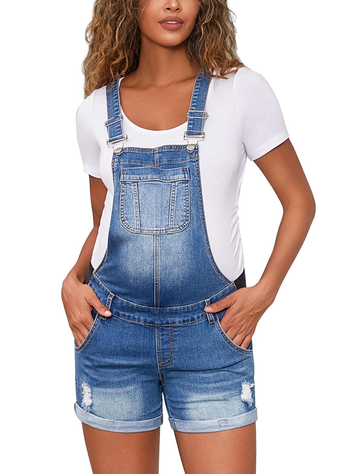 Bhome Maternity Overall Shorts