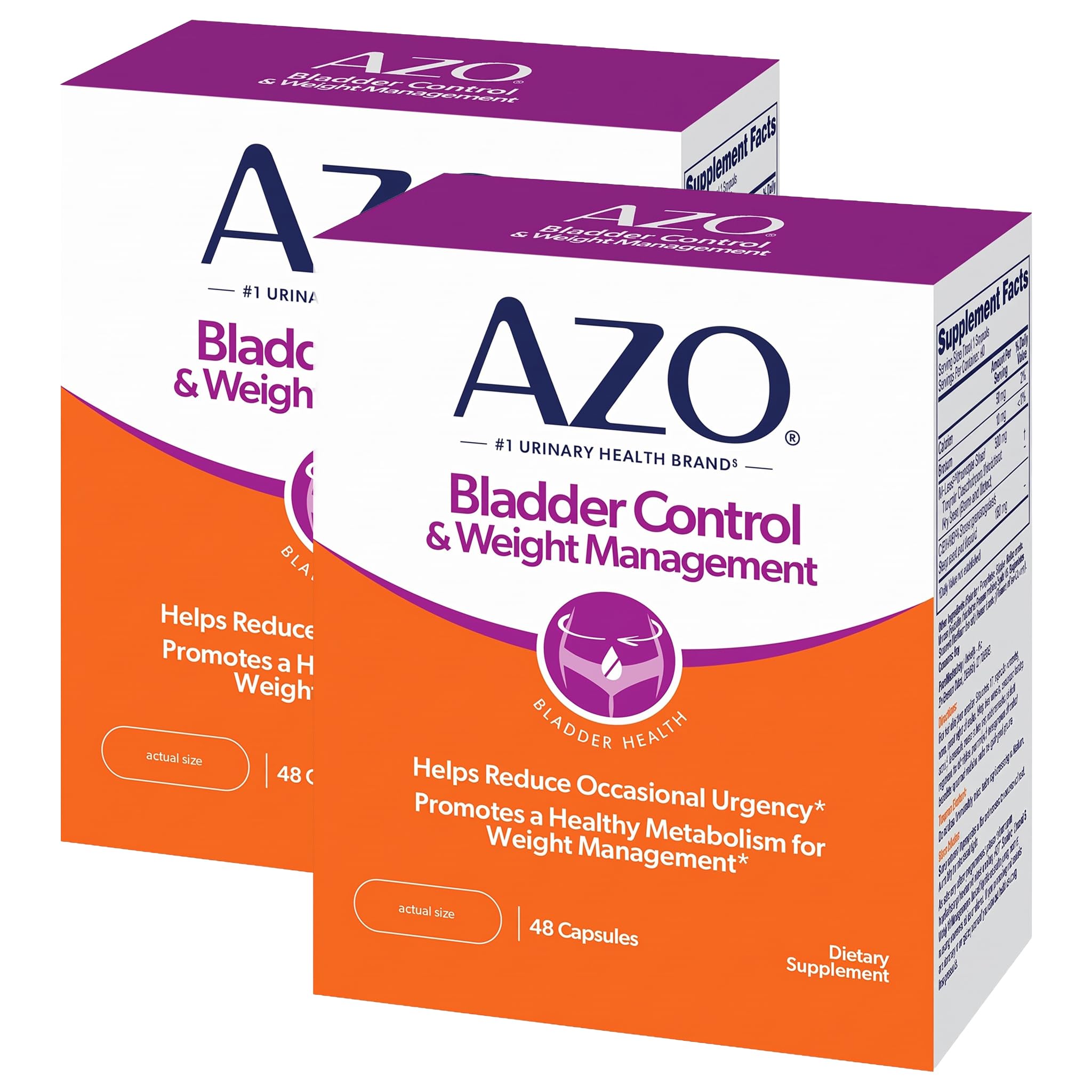 AZO Bladder Control with Go-Less & Weight Management Supplement 48 Capsules — Amazon image 8
